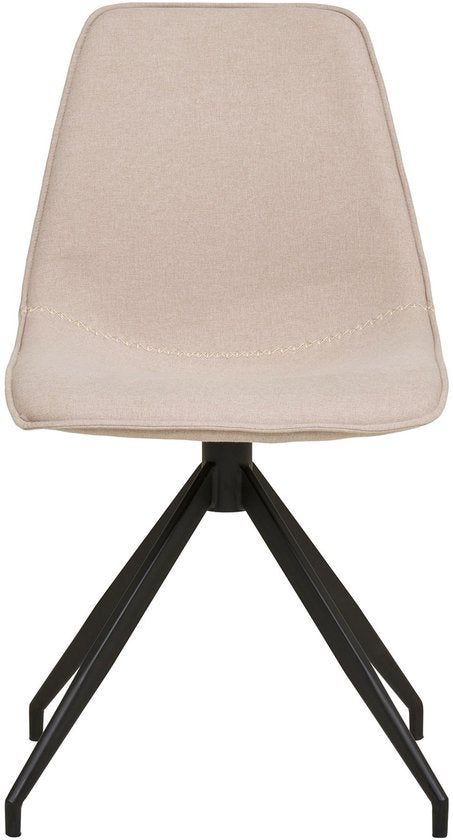 House Nordic Eetkamerstoel Monaco Swivel Bouclé Zand
