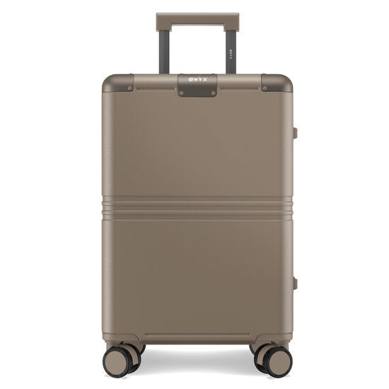 ONYX Hybrid Pro Handbagage Koffer 35 Liter - Gerecycled Polycarbonaat en Ritsloos Design - Reiskoffer met TSA slot en Spinner wielen - Lichtgewicht Trolley - Desert Clay