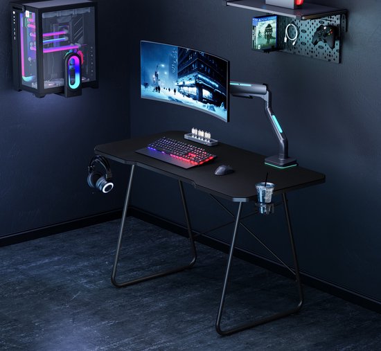 Game bureau volledige muismat - gaming desk - gaming bureaus - computertafel - laptoptafel - 120 x 60 cm