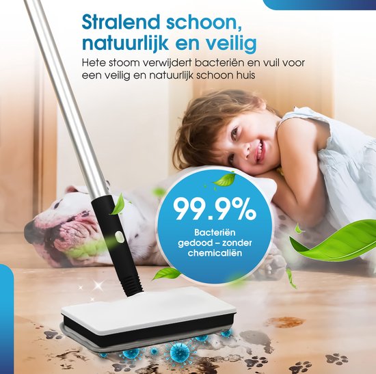 Novalance - SteamPro Stoomreiniger & Handstomer - Tapijtreiniger / Vlekkenreiniger - Stoomreinigers - Stoomapparaat - Vloer, Bank, Tapijt