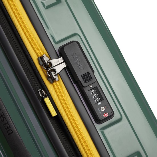DELSEY PARIS Rempart Uitbreidbare 4 Dubbele Rollen Trolley 73 Army Donkergroen