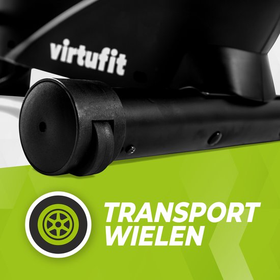 VirtuFit Row 450 Roeitrainer - Roeimachine - Silent Magnetic Weerstandssysteem - Roeiapparaat - 10 Weerstanden - Inklapbaar - Roeitrainers - Incl. Transportwielen