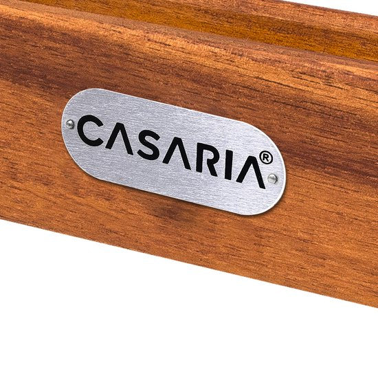 Casaria Bijzettafel - Acacia Hout Inklapbaar 70x70x73 cm - Bruin