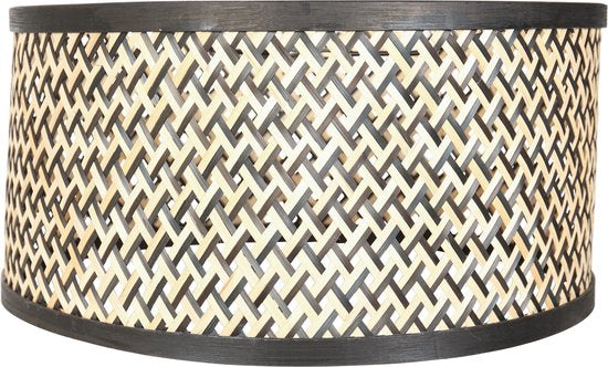 Steinhauer kappen Lampenkappen - zwart - hout - 40 cm - E27 fitting - K1068BS