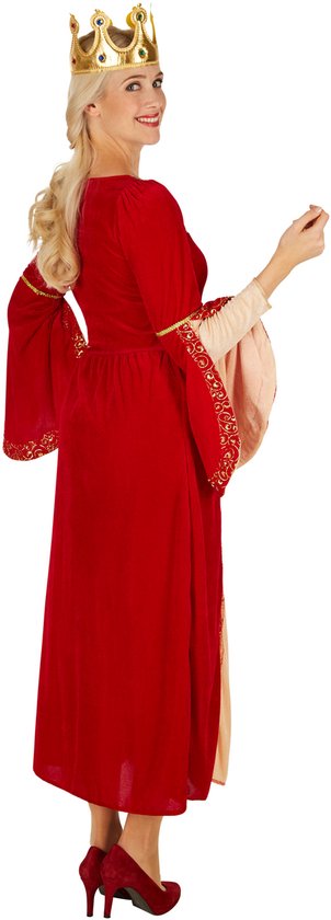 dressforfun - Vrouwenkostuum koningin XXL - verkleedkleding kostuum halloween verkleden feestkleding carnavalskleding carnaval feestkledij partykleding - 301214