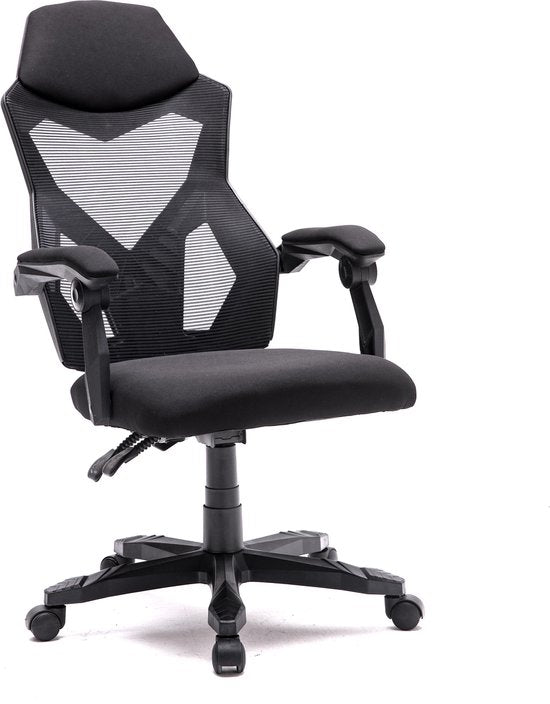 Bureaustoel Fresno - gamestoel - zwart