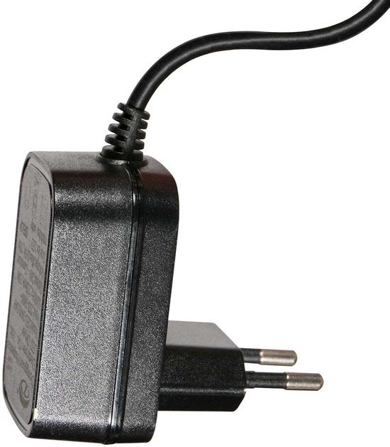 Tafellamp Geripu 3841ZW Ø15cm geribbeld kunststof met led module - Transparant/Zwart - Design - Mexlite