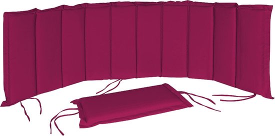Detex Ligbedkussen - Met Hoofdkussen - 183x56x7cm - Rood