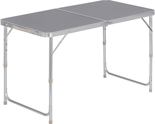WOLTU kampeertafel inklapbare tafel tuintafel werktafel balkon in hoogte verstelbaar aluminium MDF grijs CPT8122gr