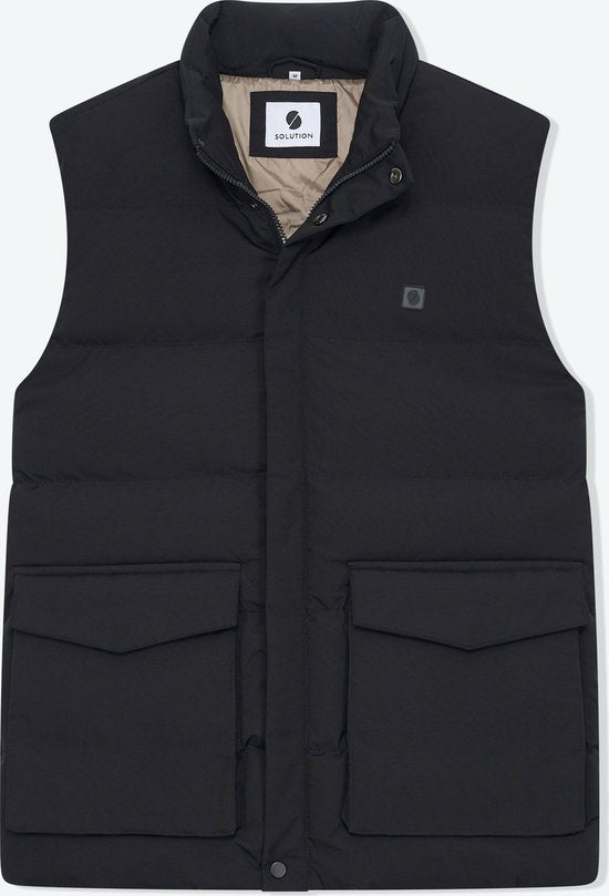 Solution Clothing Body - Bodywarmer - Jas - Lang - Jassen - Bodywarmers - Volwassenen - Heren - Mannen - Zwart - XXL