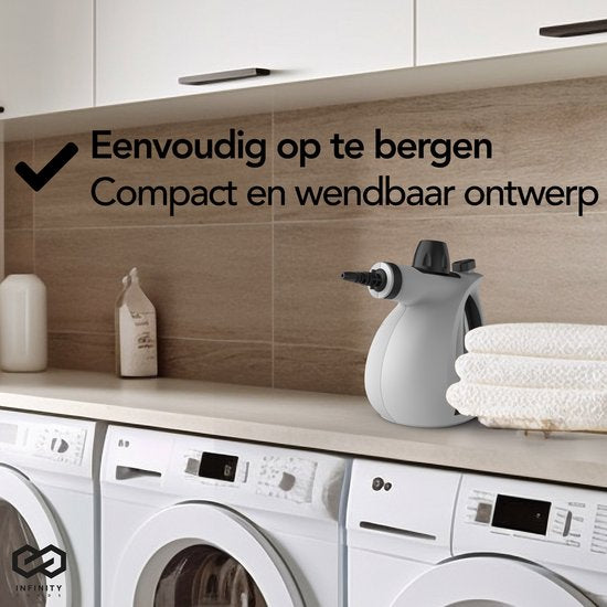 Infinity Goods Stoomreiniger - Handstoomreiniger - Vlekkenreiniger - Vloer, Badkamer, Keuken - Tapijtreiniger - 1050w