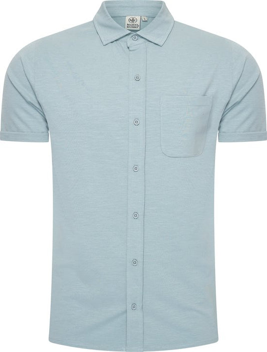 Mario Russo Korte Mouwen Overhemd Heren - Polo Shirt - Arona - XXL