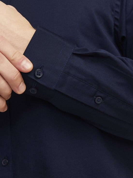 jack & jones Cardiff Shirt - Navy Blazer - Maat L - 12201905