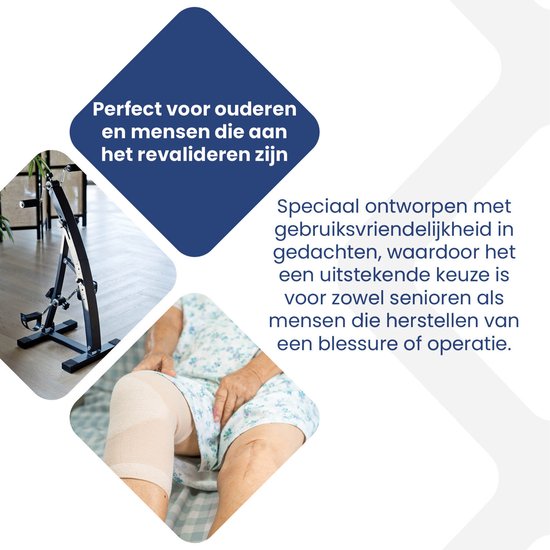 Nexxt Dual Bike Stoelfiets voor Armen en Benen - Hometrainer voor Training en Rehabilitatie – Bewegingstrainer met instelbare Trainingsintensiteit