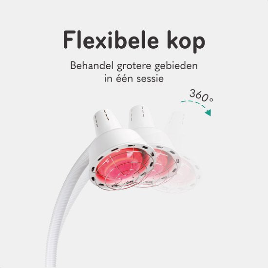 Soft & Silky Infraroodlamp - Infrarood - Draaibaar - Verwarming - Wit