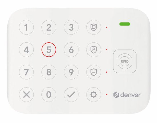 Denver Draadloos Alarmsysteem - Smart Home - Tuya - Beveiliging Woonhuis Camper Caravan Boot - SHA220