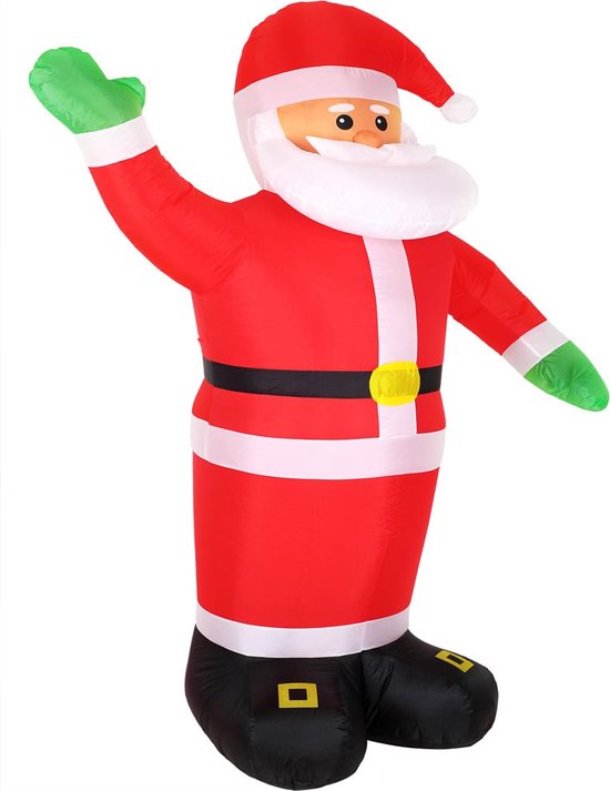 Monzana Kerstman opblaasbaar XXL met verlichting 250 x 180 x 115cm