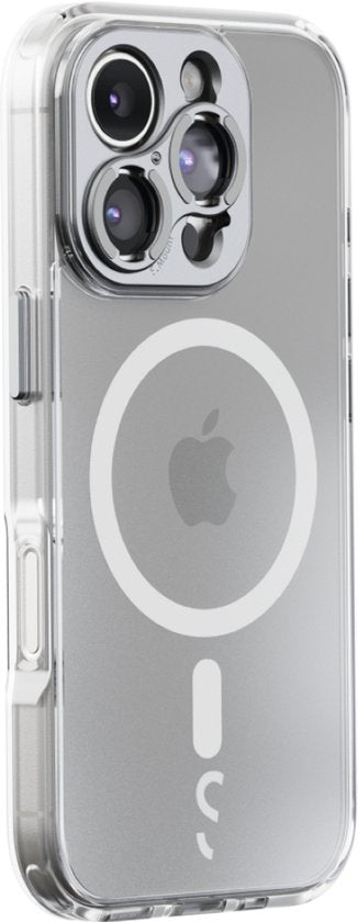 iPhone 16 Pro Camera Case doorzichtig - Snelle Lensbevestiging - Kristalhelder Design - MagSafe Compatibel - 2M Valbescherming - Duurzaam Gerecycled Materiaal - Draadloos Opladen