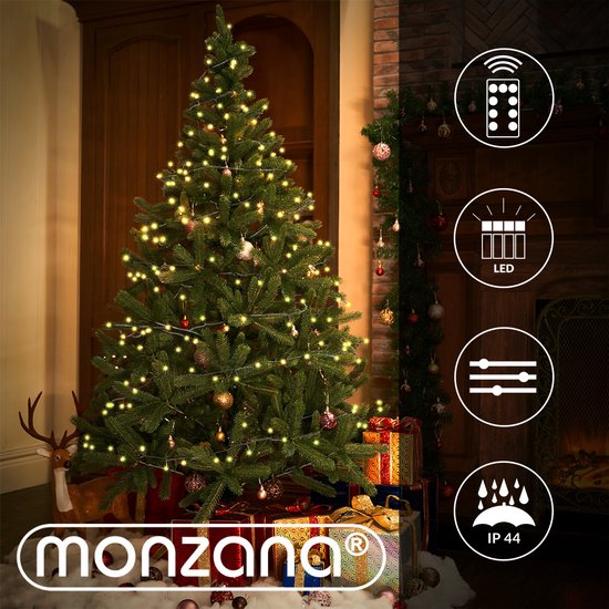 Monzana Lichtsnoer 200 LEDS – Afstandsbediening Timer – Warm Wit