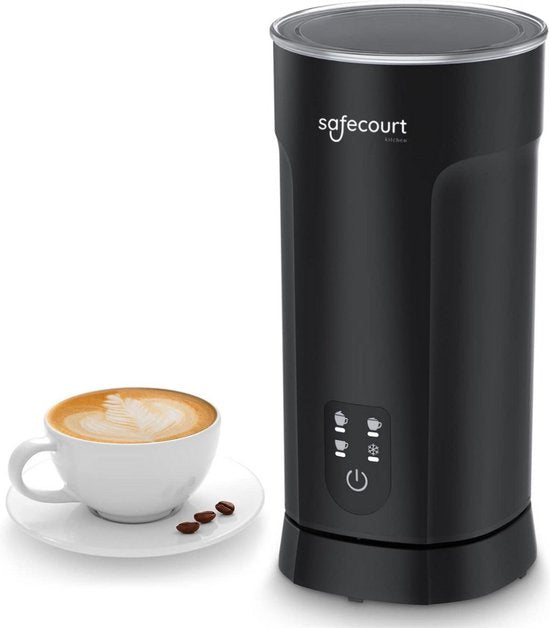 Safecourt Kitchen Melkopschuimer - Elektrische Melkopschuimer - 4-in1 - 500 watt - Zwart