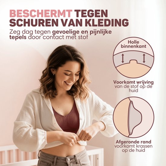 Vulpes Goods® Babycare Zilveren Tepelkapjes – Nursing Cups - 999 Puur Zilver – Hypoallergeen & Herbruikbaar – Tepelbeschermers voor Borstvoeding – Maat L – Incl. Opbergetui
