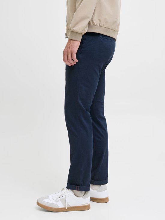 Jack & Jones Chinobroek Slim Fit Chinobroek - maat W33-L34 - Navy blazer