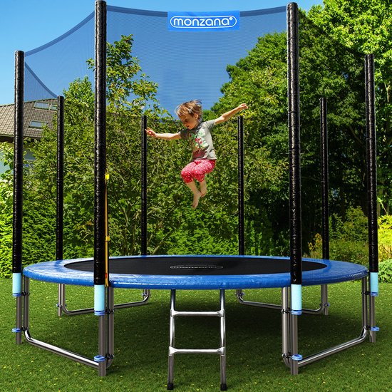 Monzana Trampoline 305cm - Incl. Veiligheidsnet & Ladder - Blauw