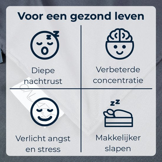 Calmzy Verzwaringsdeken Hoes Kinderen - Duvet Cover Kids 100x150 cm - Fleece Deken Kinderen en Baby - Donkergrijs