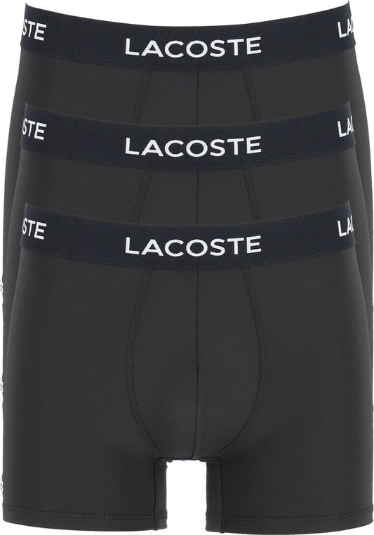 Lacoste Boxershorts Heren Microfiber Zwart 3-Pack - Maat M