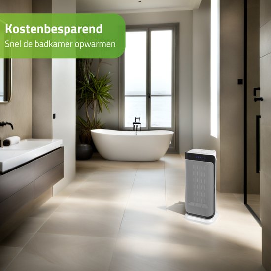 Bo-Camp - Keramische kachel - Oscillerend - Ventilatiestand - 1000/2000 Watt