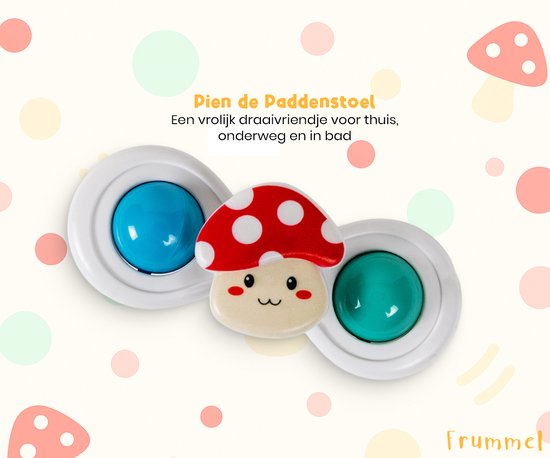 Frummel Fidget Spinners met Zuignap - Badspeelgoed - Sensorisch speelgoed - Fidget Toys - Badspinner - Fidget Spinner voor op Autoraam - 3 stuks - Draaidiertjes