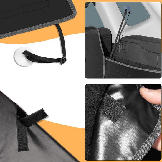 Kingsleeve Kofferbak Bescherming - 180x167cm 600D Oxford - Zwart