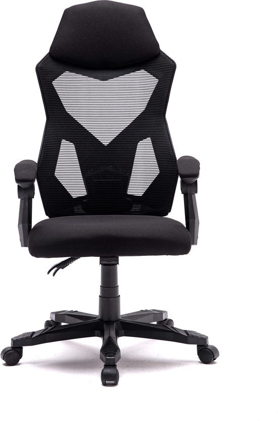 Bureaustoel Fresno - gamestoel - zwart