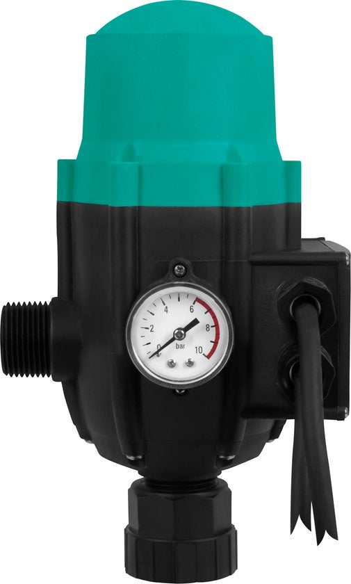 VONROC Hydrofoorpomp – Automatische Waterpomp – 1000W & 3500 l/u – Droogloopbeveiliging – 44 x 22 x 30 cm – Zwart/RVS