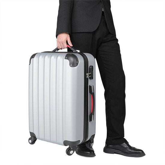 Monzana Baseline Koffer - Hardcase Trolley Cijferslot Wielen - Zwart