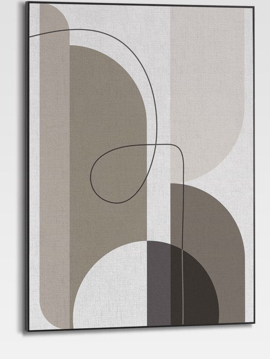 Orange Wallz Abstract Tight – Ingelijste Print – 50 x 70 cm