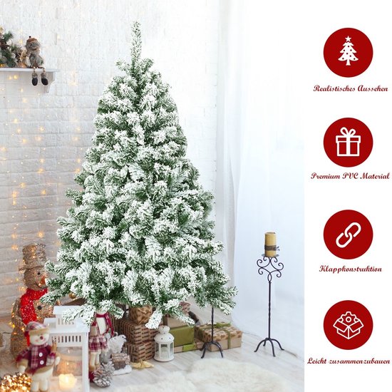 Coast Kunstkerstboom Met Metalen Voet En PVC Naalden - 180 cm