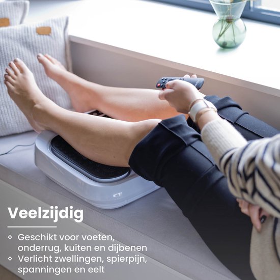 Nexxt Been- en Voetmassage Apparaat voor Thuis met 20 Snelheden - Shiatsu Massagekussen voor Ontspanning – Automatische en Handmatige Modus – 30W