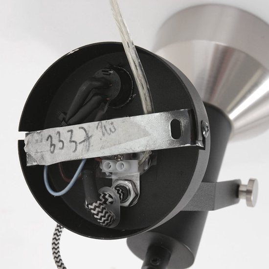 Spot Wandlamp Acier 3337ZW Zwart E27 fitting Draaibaar en Kantelbaar Metaal Mexlite