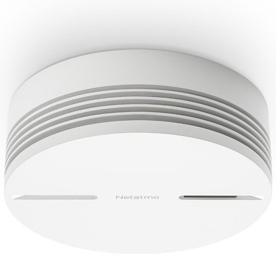 Netatmo Slimme Wi-Fi Rookmelder - Draadloos - Wit - Ø 10 cm