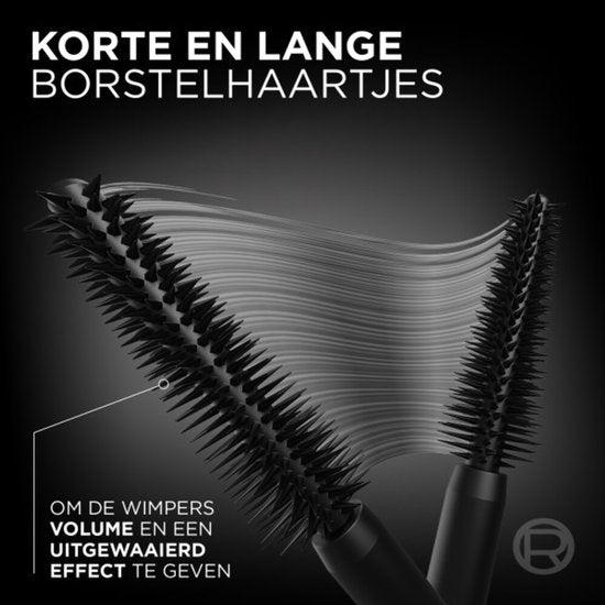 L'Oréal Volume Million Lashes Panorama Mascara Donkerbruin - 3 x 8 ml - Voordeelverpakking