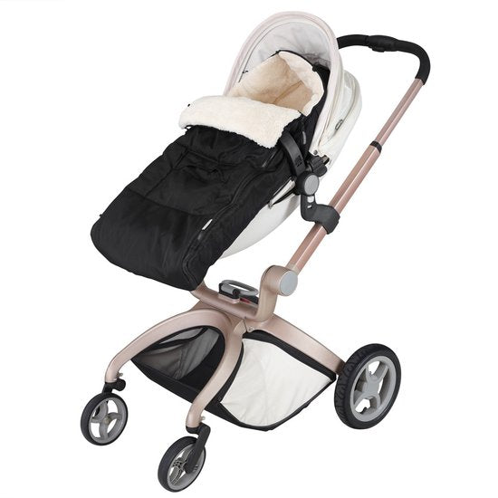DUB Kinderwagen Voetenzak Zwart | Teddy | Maxi-Cosi | met Opbergtas