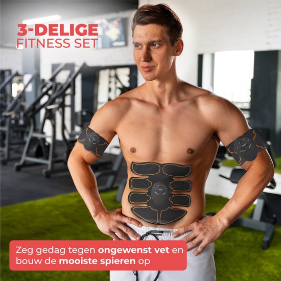 Nuvance - Buikspiertrainers Elektrisch - EMS Trainer - Ab Trainer - Buiktrainer - Sixpack Trainer - EMS Spierstimulator