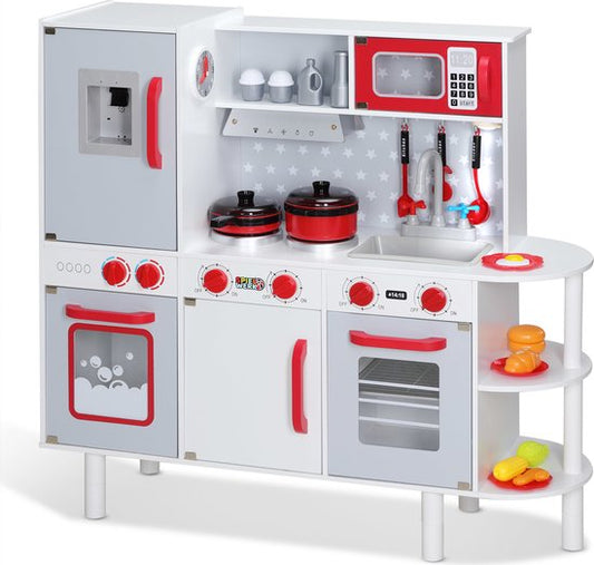 Spielwerk Houten Speelkeuken Junior Chef - Interactief Realistisch - 38 delig