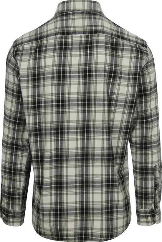 McGregor Overhemd Flanel Ruiten Groen - Maat XL - Heren - Overhemden Casual