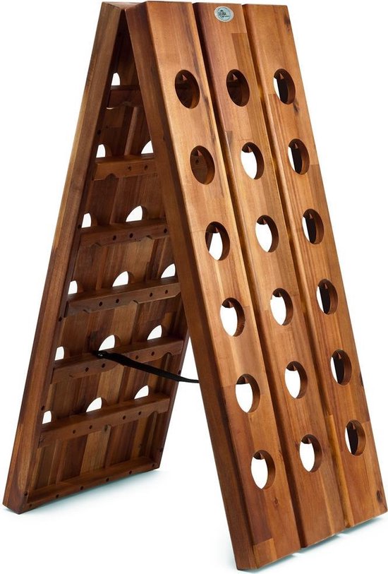 Casaria Wijnrek Acaciahout - voor 36 Flessen 87x55x39cm – Bruin