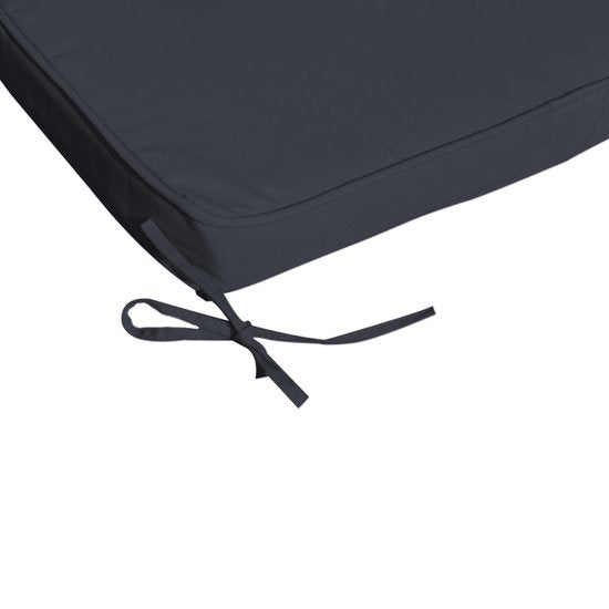 Detex Ligbedkussen - Weerbestendig UV bestendig 195x55x5cm - Antraciet