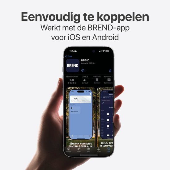 Activity Tracker - Waterdicht IP68 - Meet Hartslag, SpO₂ en Slaap - Stappenteller - Geanodiseerd Aluminium - BREND-App - Grijs - BREND BR-2249