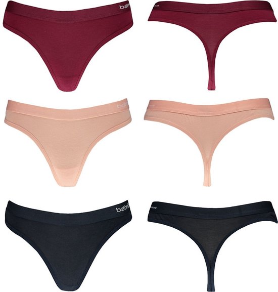 Bamboe String Dames 3-pack - Maat XL