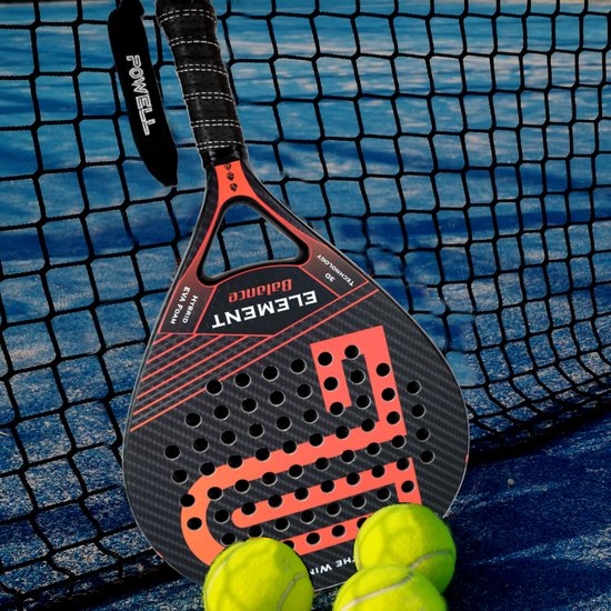 POWELL Padel Racket - Druppelvorm - 3K Carbon - incl. hoes